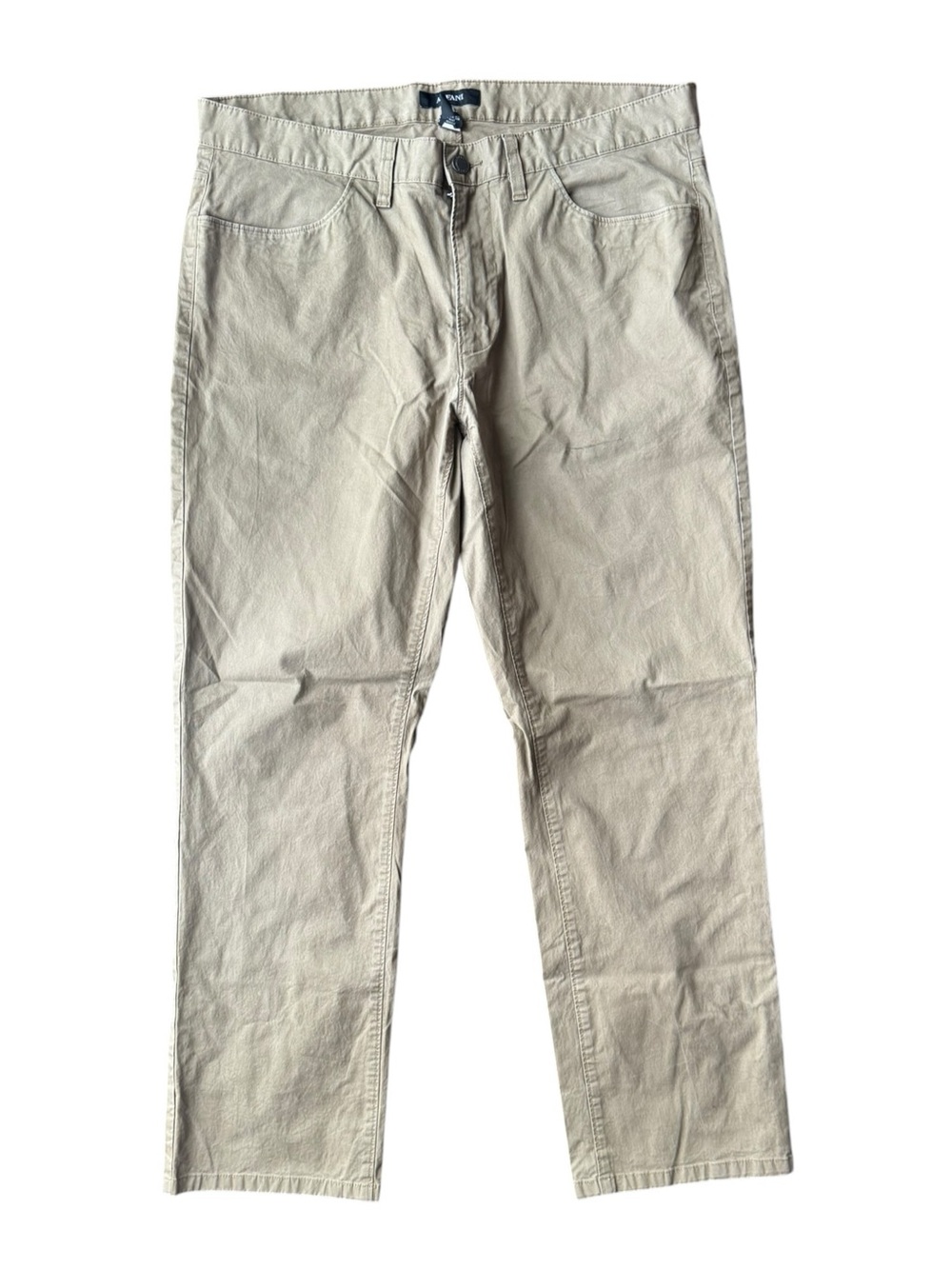 Alfani Men's Beige Straight-Leg Pants Size 36x30